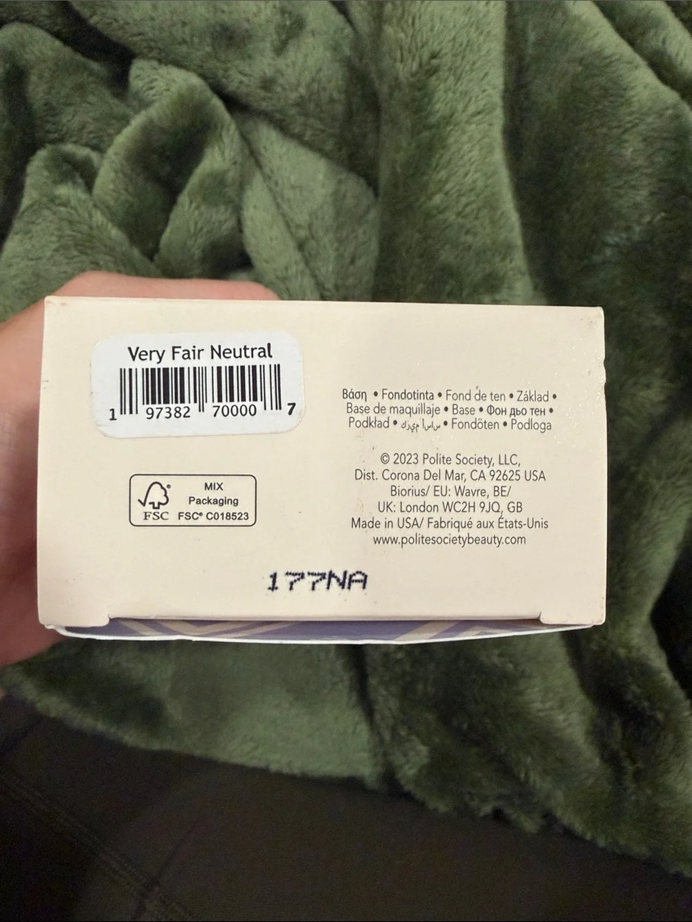 Polite Society More Than a Pretty Face Foundation — Very Fair Neutral (Cream)